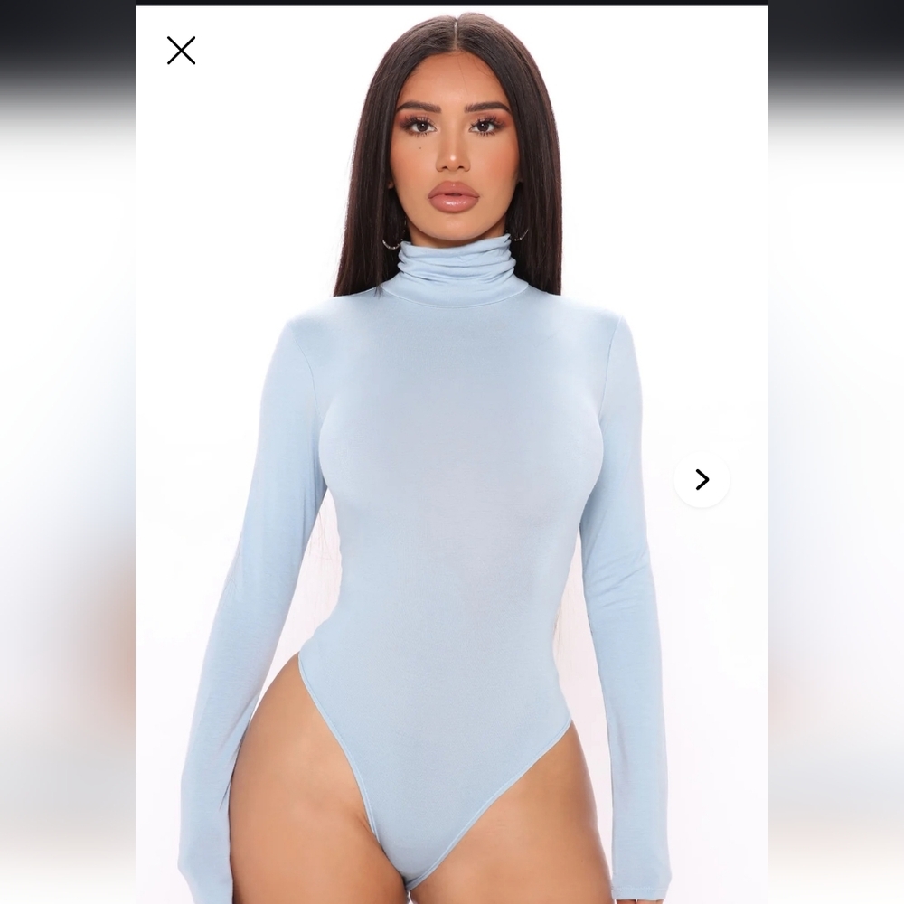 Fashion Nova Sky Blue Top